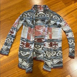 Sun and shadow long cardigan